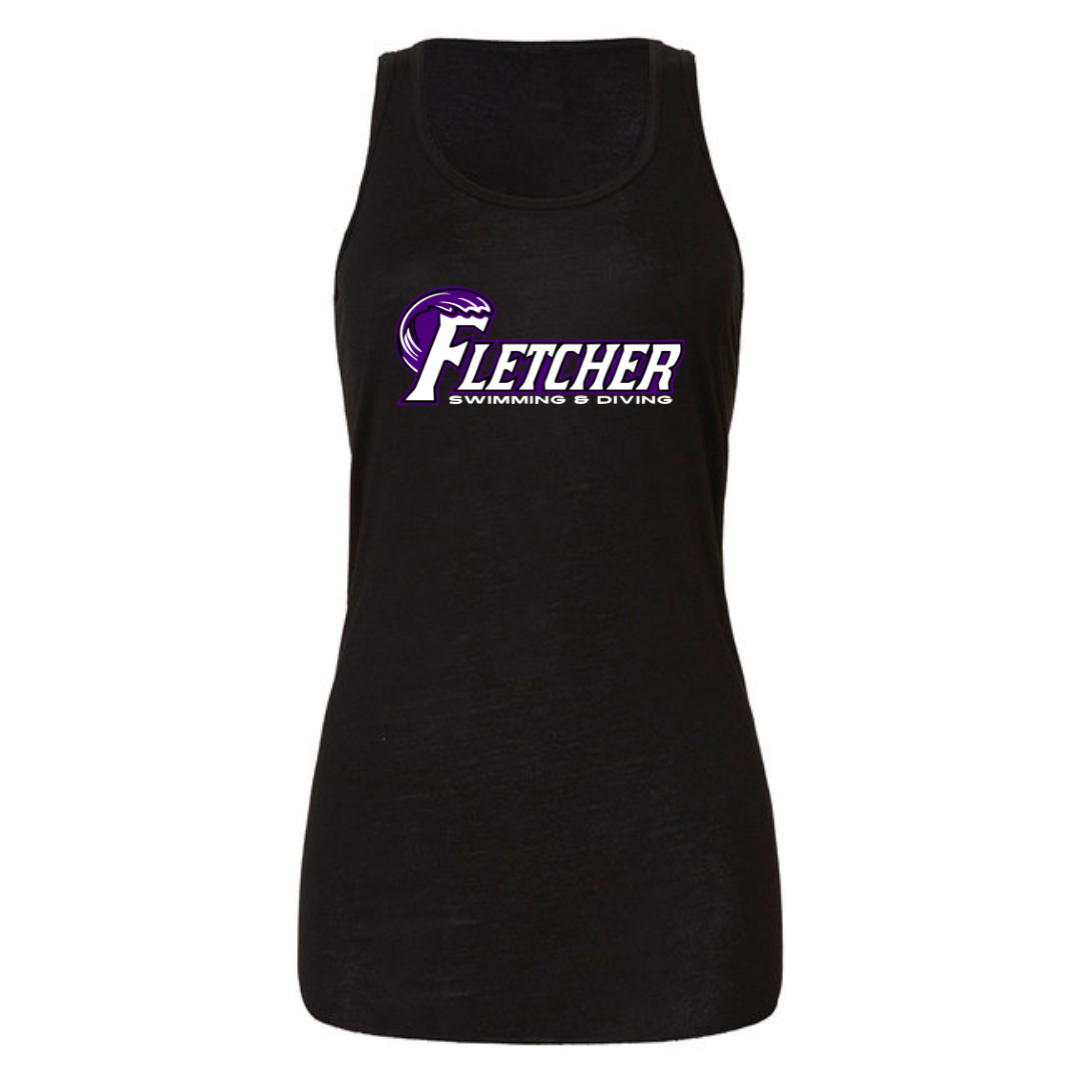 Ladies Racerback Flowy Tank (Customoized) - Fletcher Swim and Dive