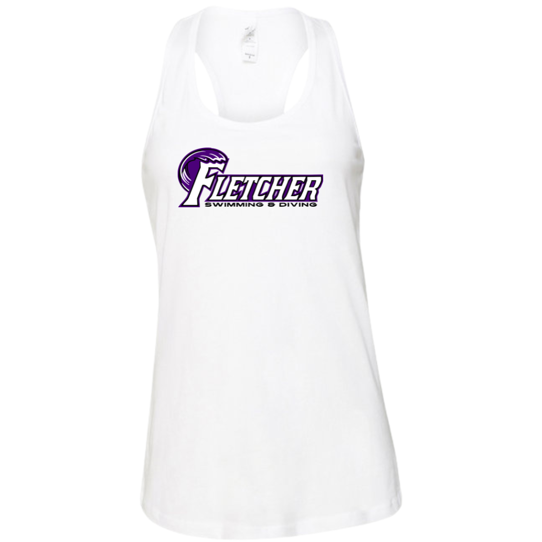 Ladies Racerback Flowy Tank (Customoized) - Fletcher Swim and Dive
