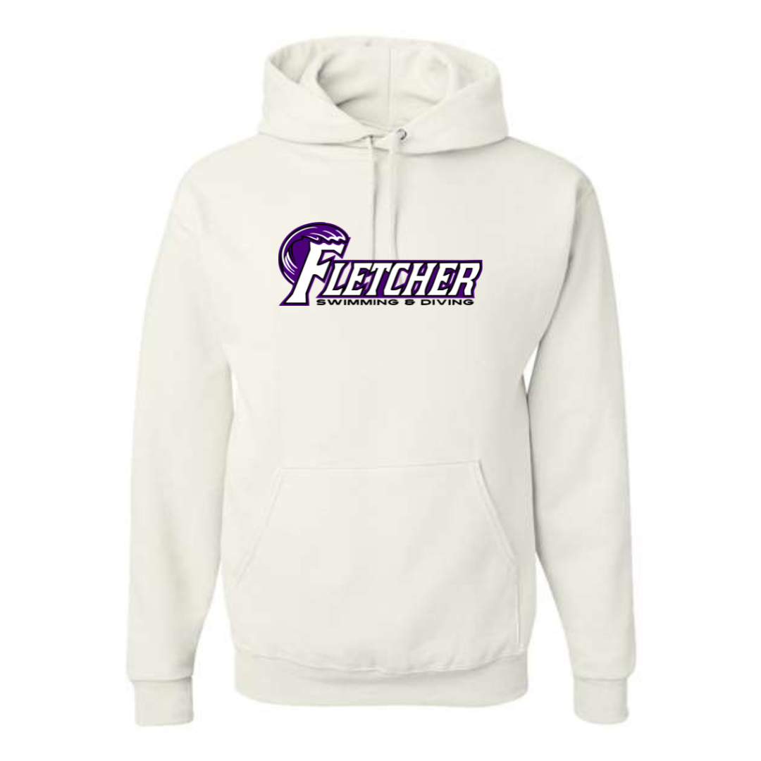 Medium Weight Unisex Hooded Sweatshirt (Customized) - Fletcher Swim and Dive