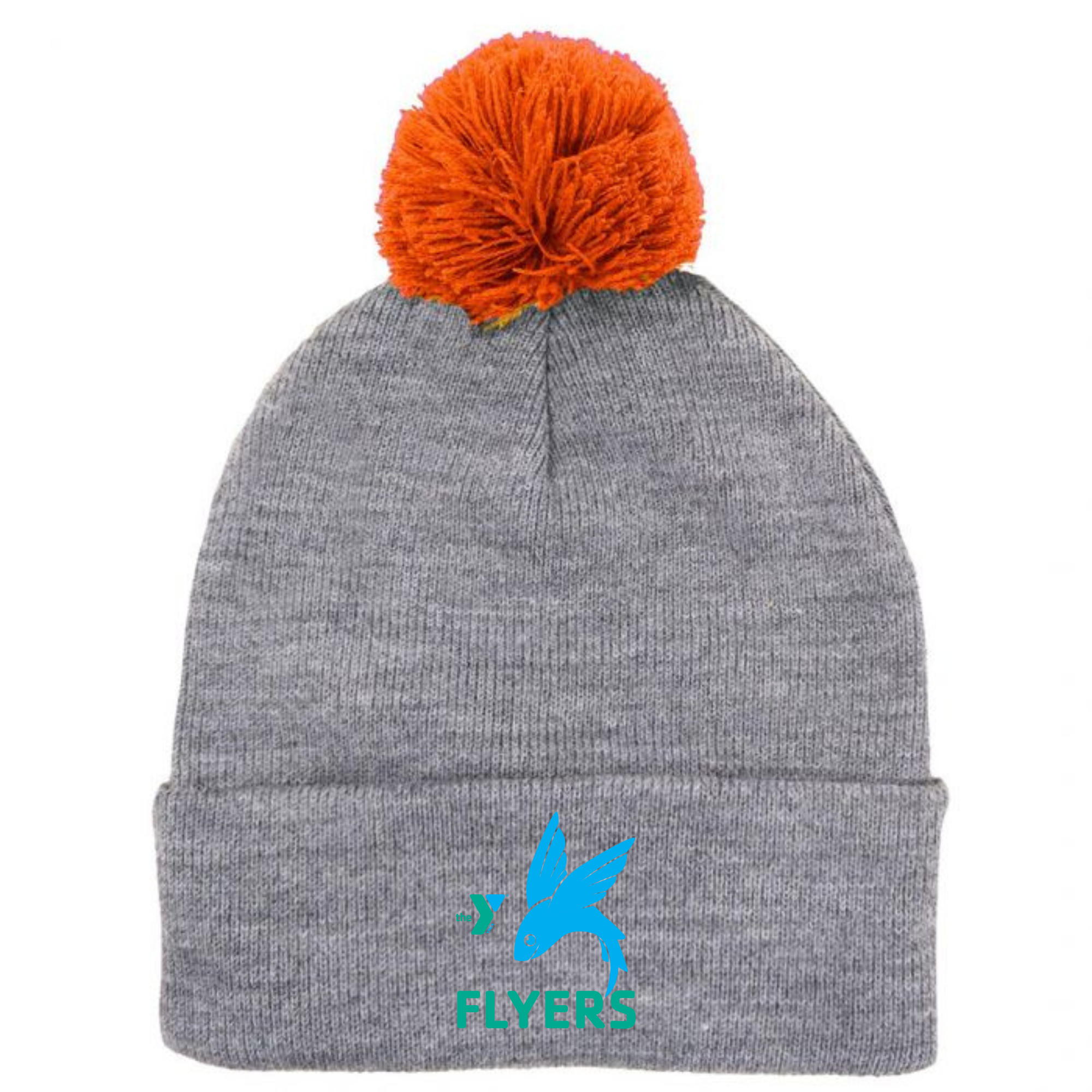Puff Ball Beanie (Customized) - Forsyth YMCA