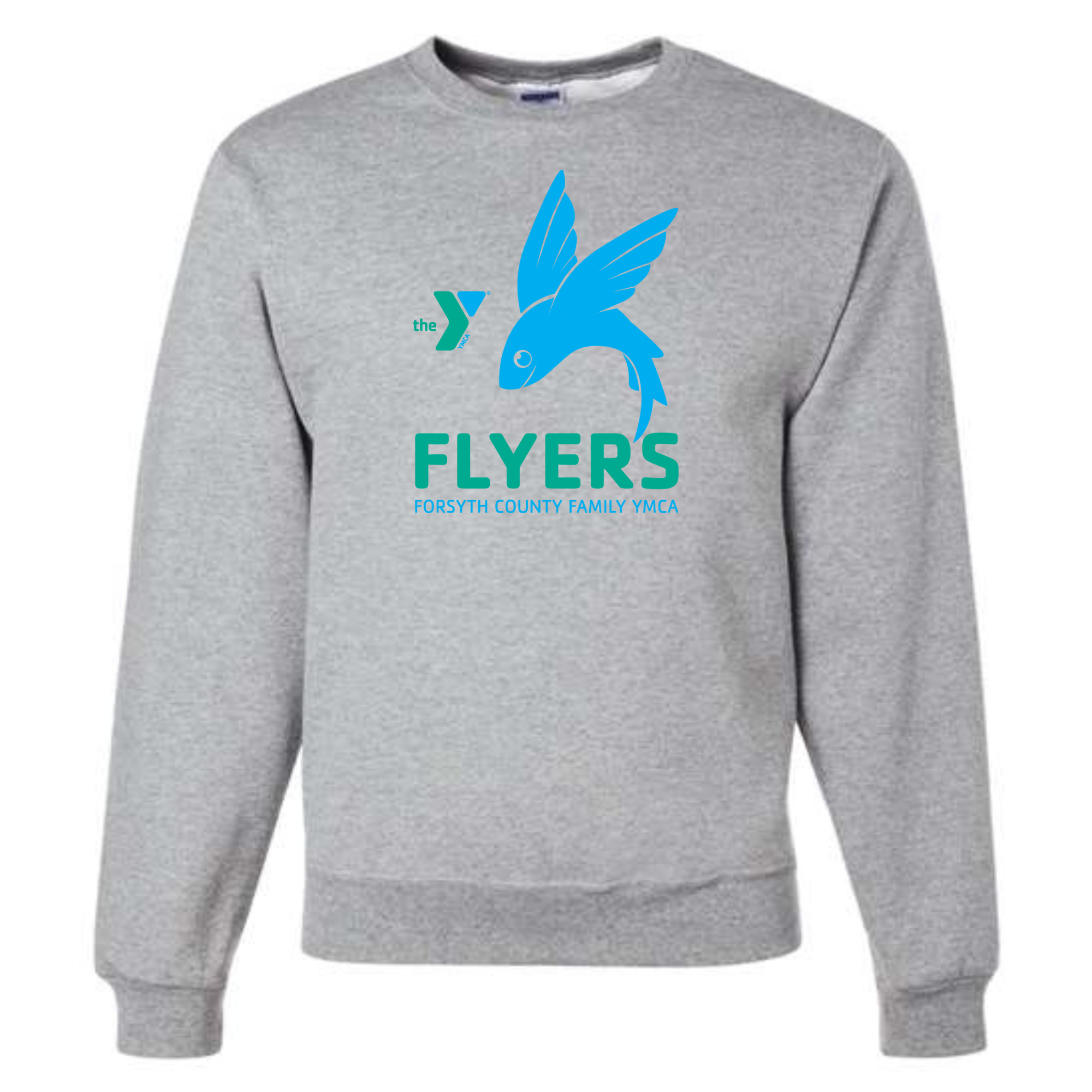 Fleece Crew Neck Sweatshirt (Customized) - Forsyth YMCA