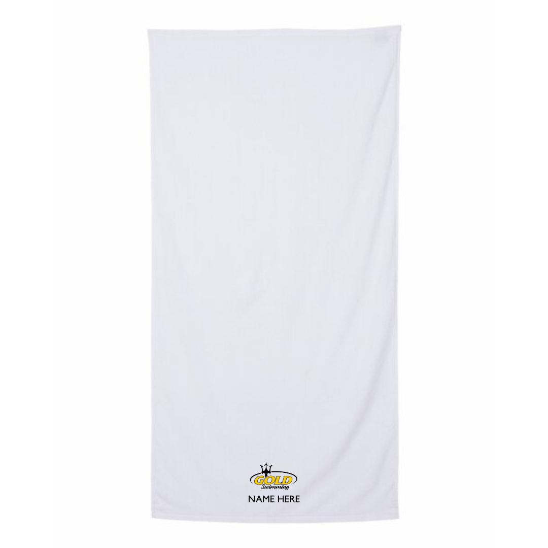 34" x 70" Velour Towel (Customized) - Chattahoochee Gold