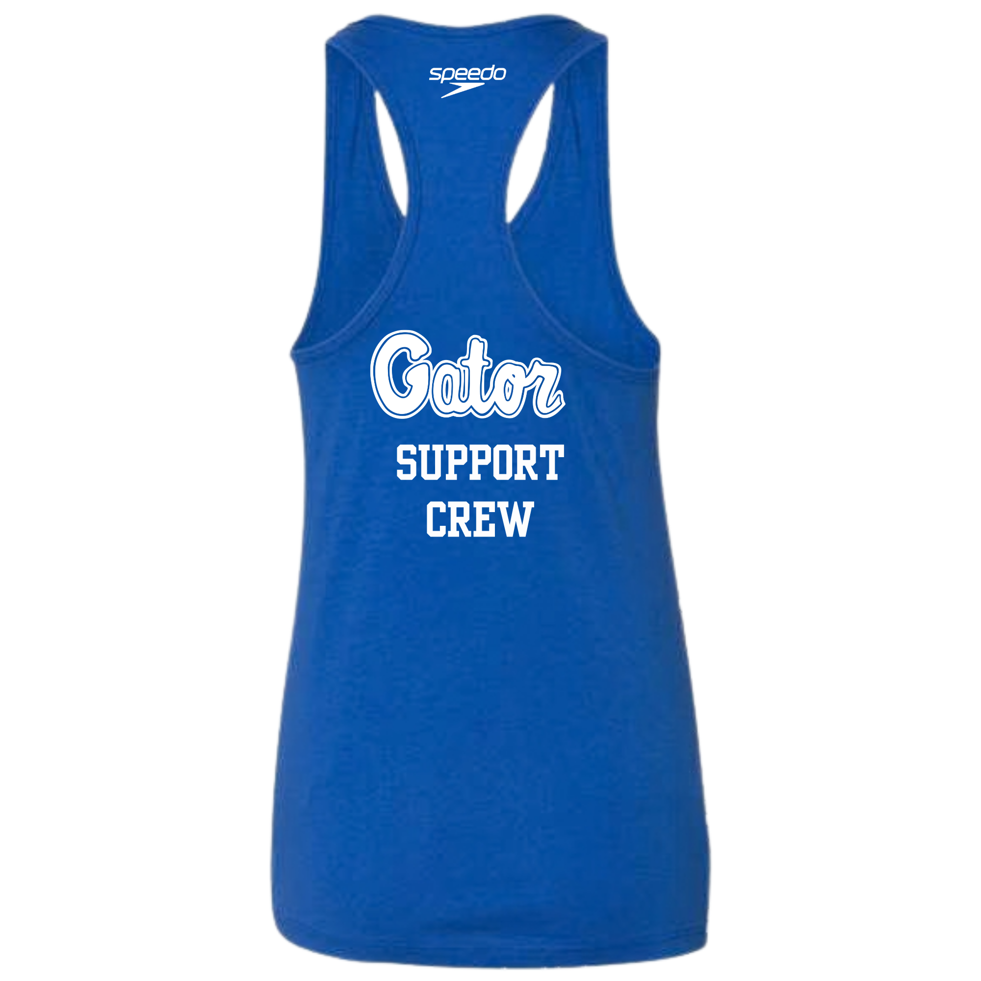 'Support Crew' Ladies' Racerback Tank (Customized) - Gator Swim Club