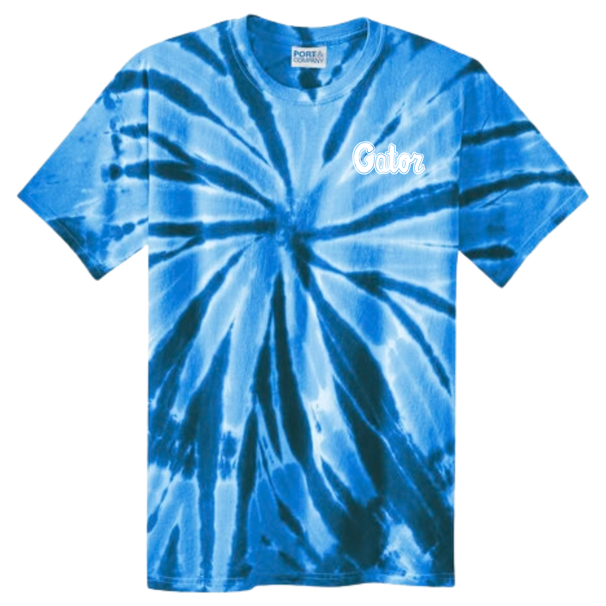 'Support Crew' Tie Dye Short Sleeve T-Shirt (Customized) - Gator Swim Club