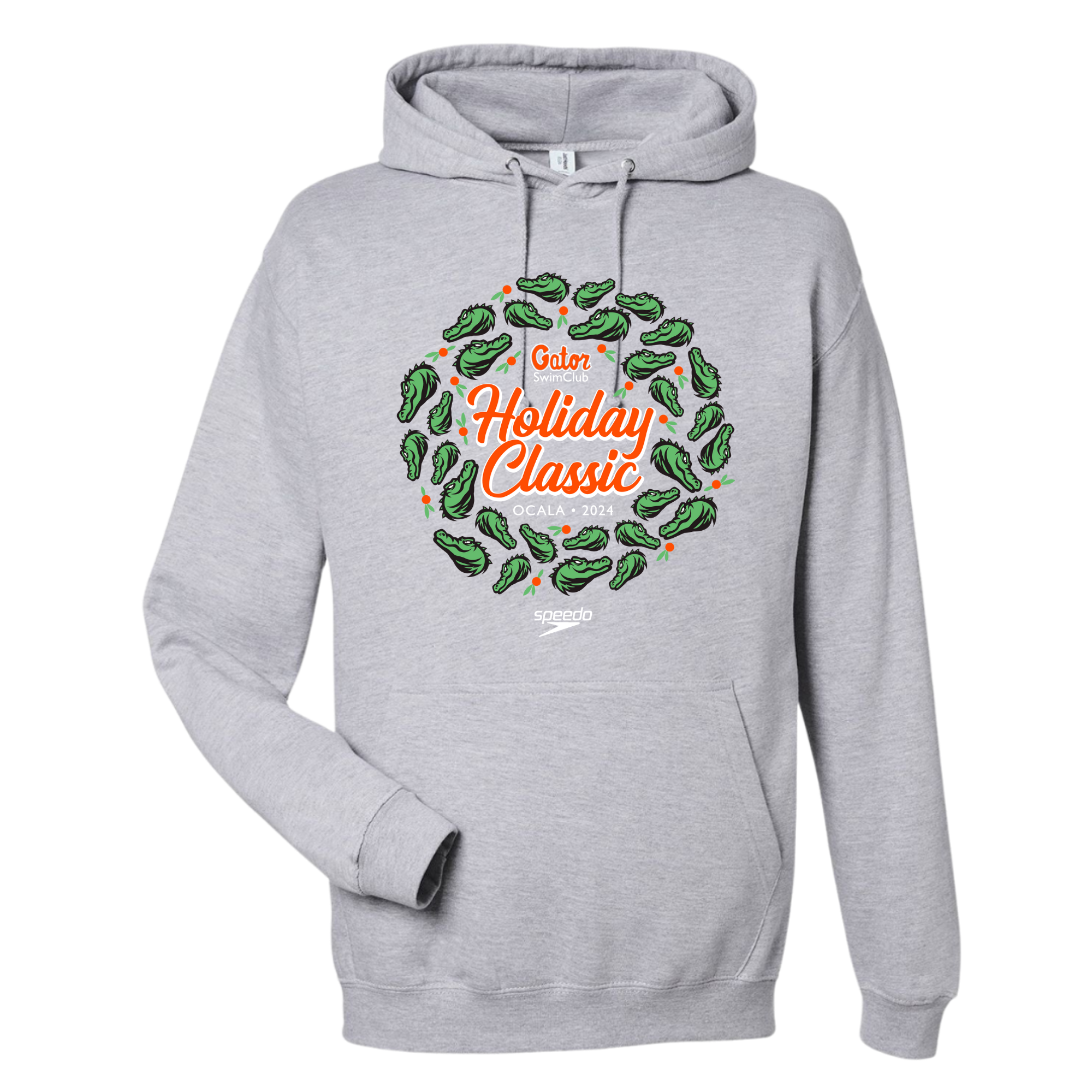 Medium Weight Unisex Hooded Sweatshirt Front Logo (Customized) - 2024 Speedo Holiday Classic