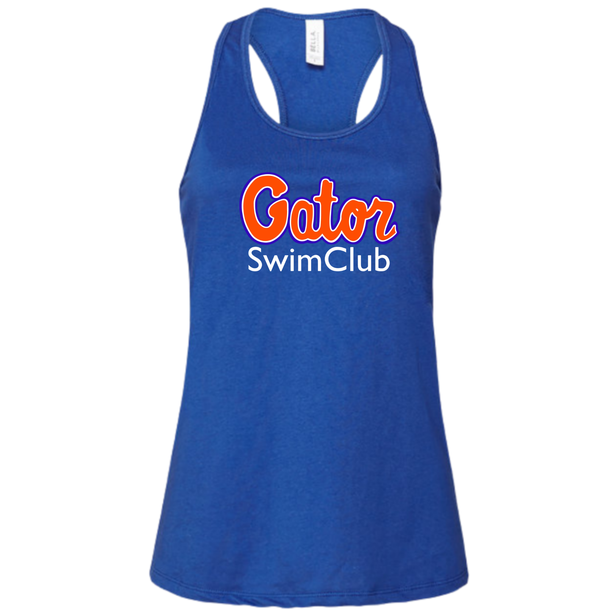 Ladies' Racerback Flowy Tank Team Logo (Customized) - Gator Swim Club