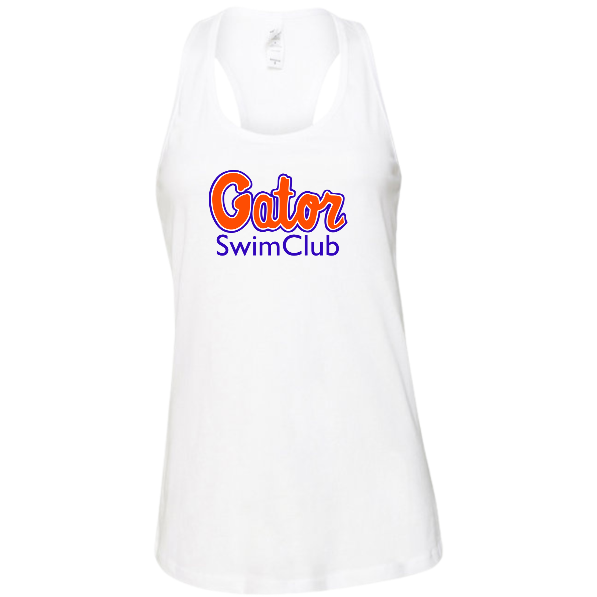 Ladies' Racerback Flowy Tank Team Logo (Customized) - Gator Swim Club