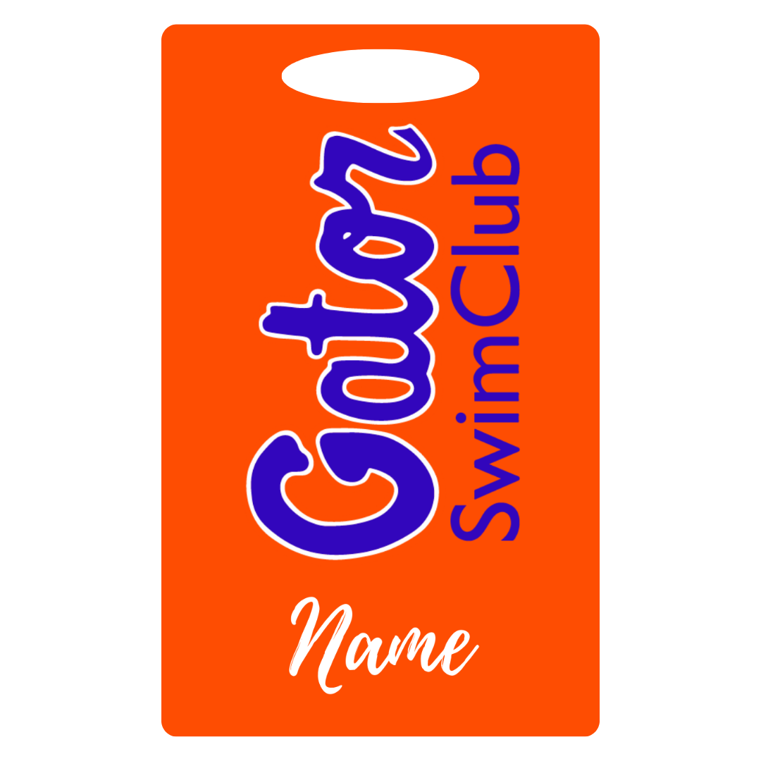 Aluminum Bag Tag (Customized) - Gator Swim Club