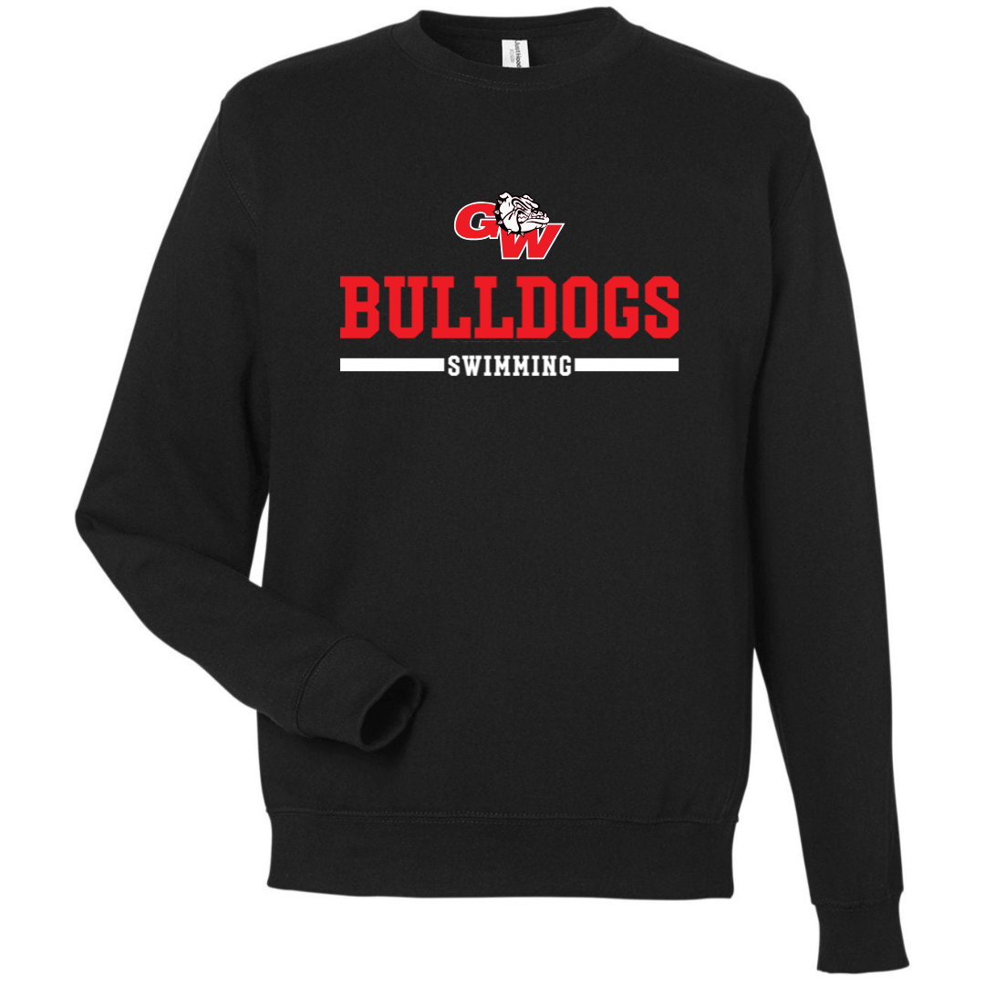 Fleece Crew Neck Sweatshirt Bulldogs Logo (Customized) - George Walton