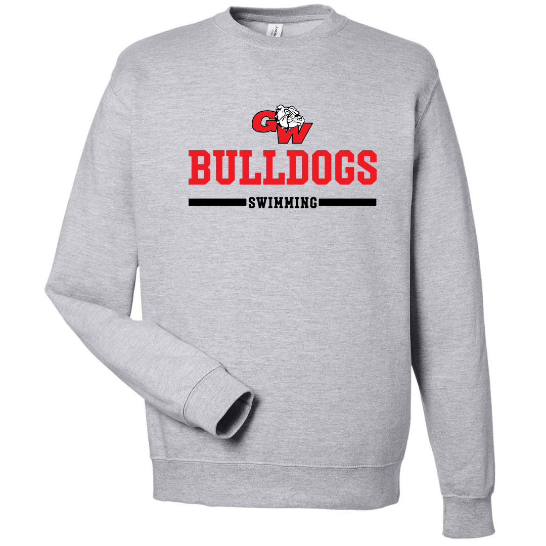 Fleece Crew Neck Sweatshirt Bulldogs Logo (Customized) - George Walton