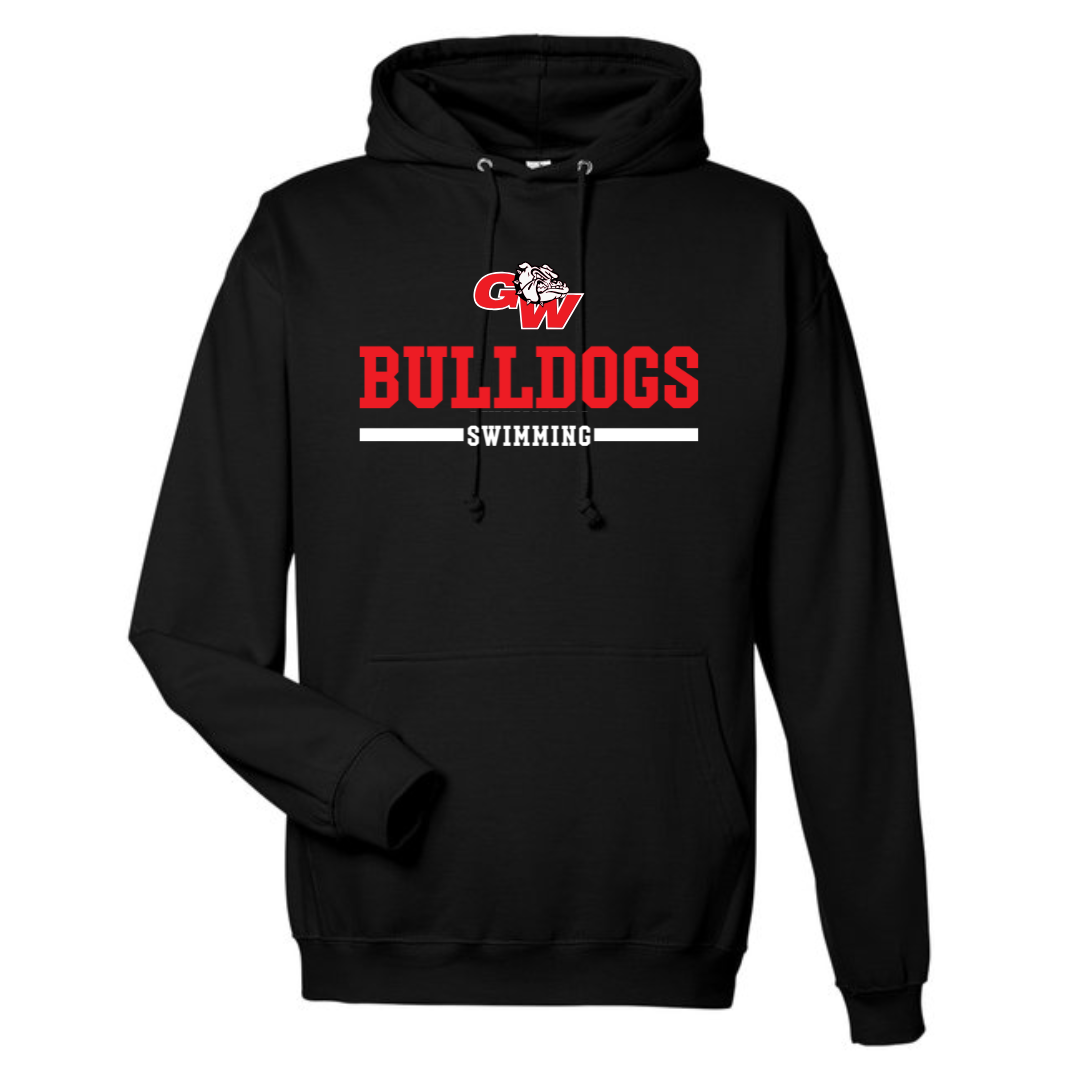 Medium Weight Unisex Hooded Sweatshirt Bulldogs Logo (Customized) - George Walton