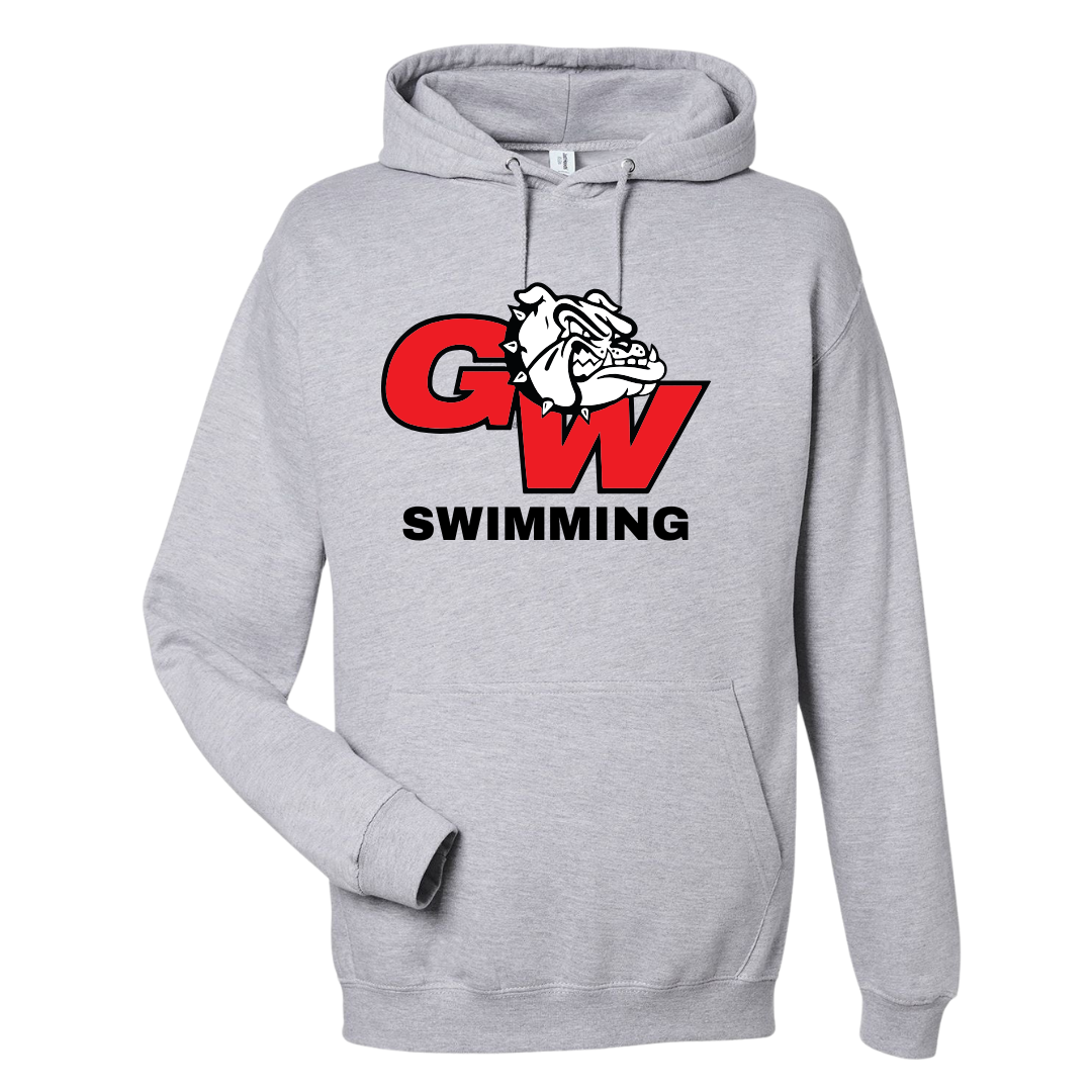Medium Weight Unisex Hooded Sweatshirt GW Logo (Customized) - George Walton
