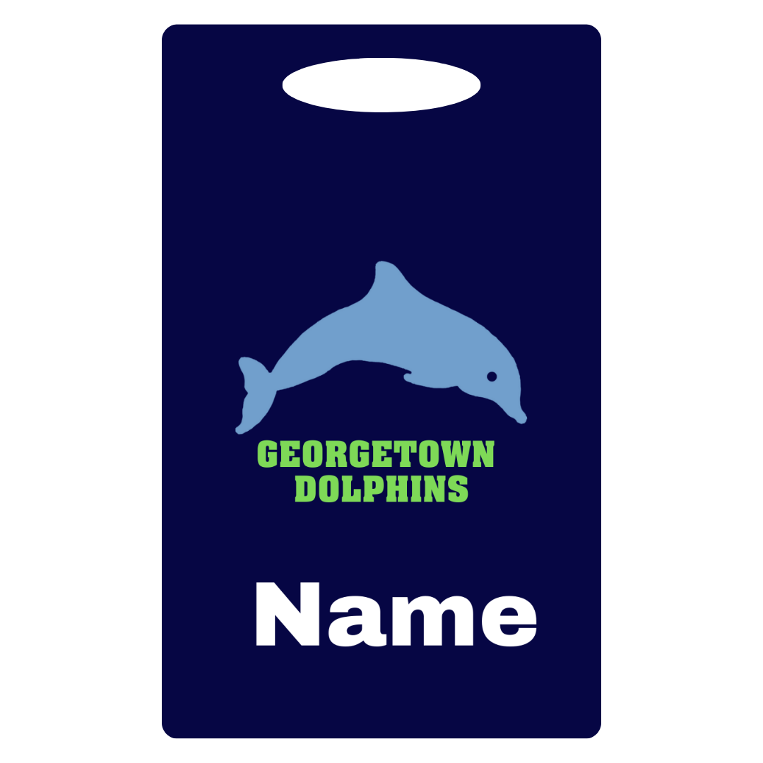 Aluminum Bag Tag (Customized) - Georgetown Dolphins