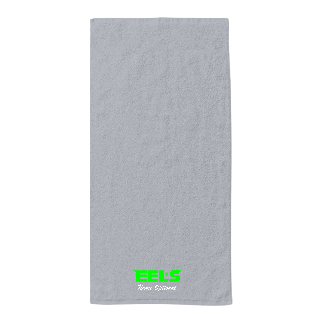 34" x 70" Velour Towel (Customized) - Evergreen Eels