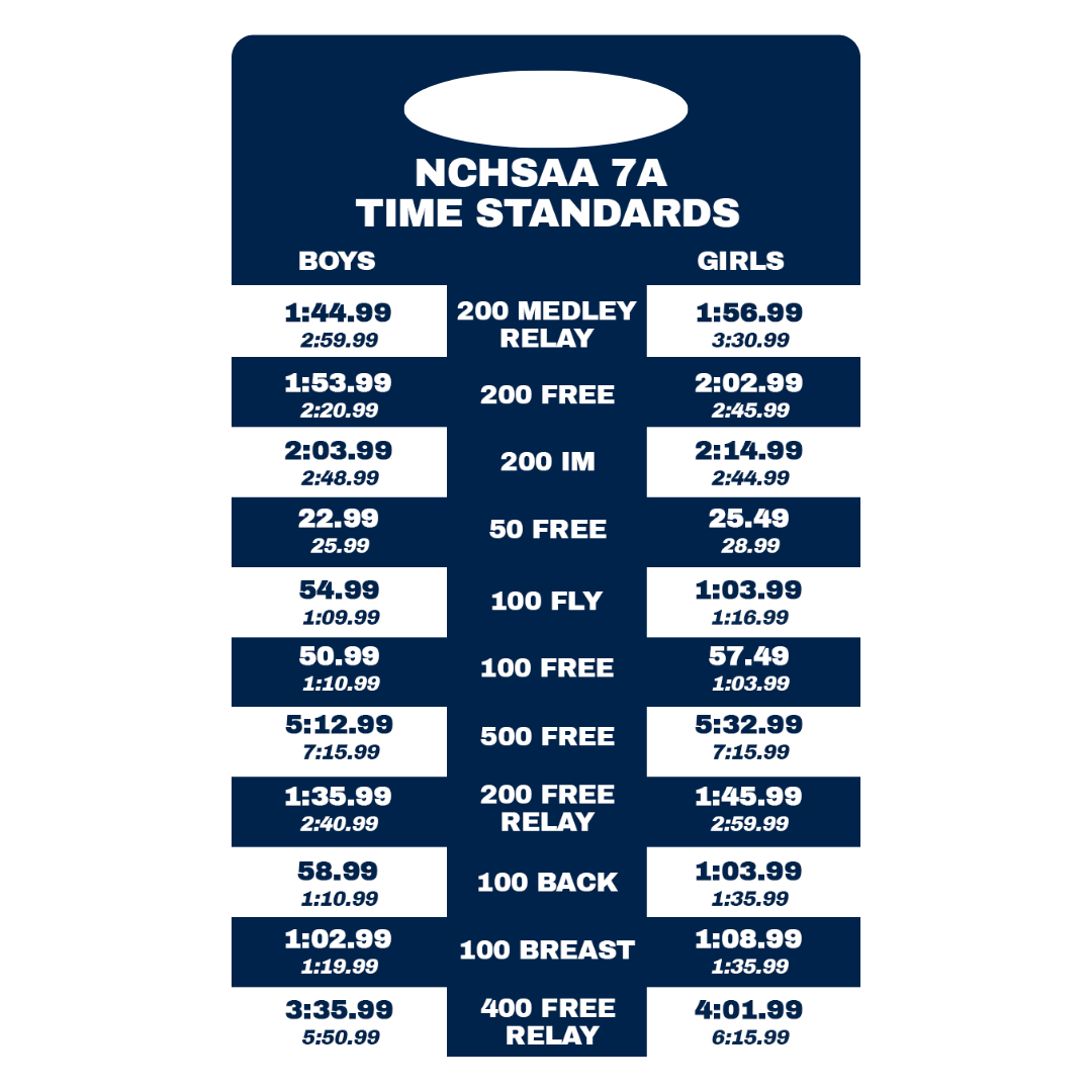 Swim Aluminum Bag Tag (Customized) - Hickory Ridge HS