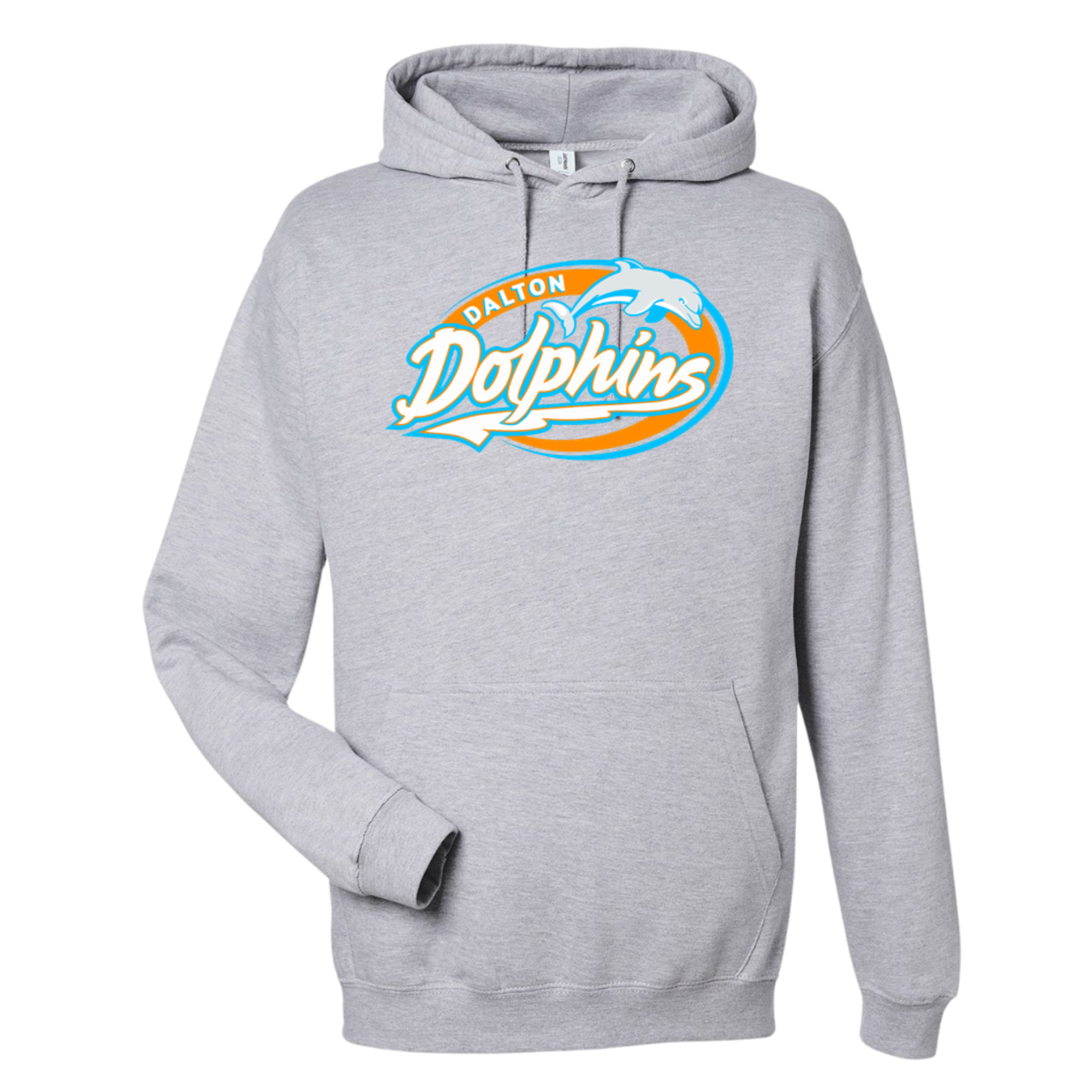 Medium Weight Unisex Hooded Sweatshirt (Customized) - Dalton Dolphins
