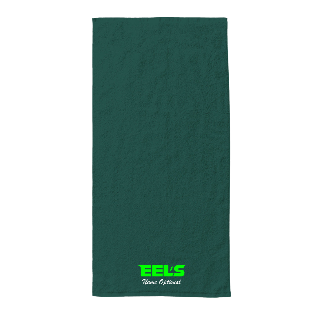 34" x 70" Velour Towel (Customized) - Evergreen Eels