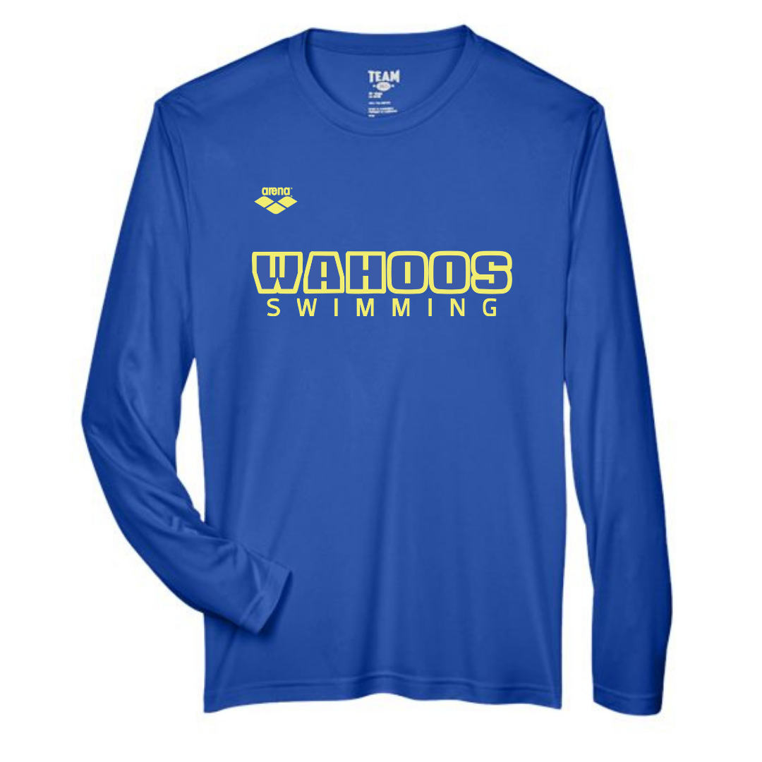 UV 40+ Protection Performance Long-Sleeve Tee (Customized) - Wahoos of Jacksonville