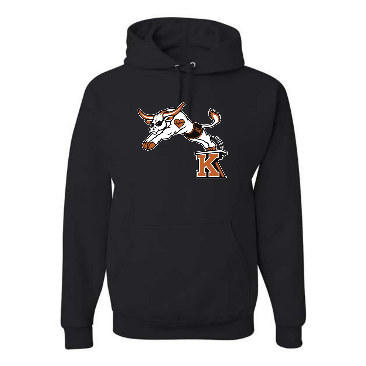 Kell Swim Medium Weight Unisex Crew Neck Sweatshirt (Heat Pressed) - Kell High School