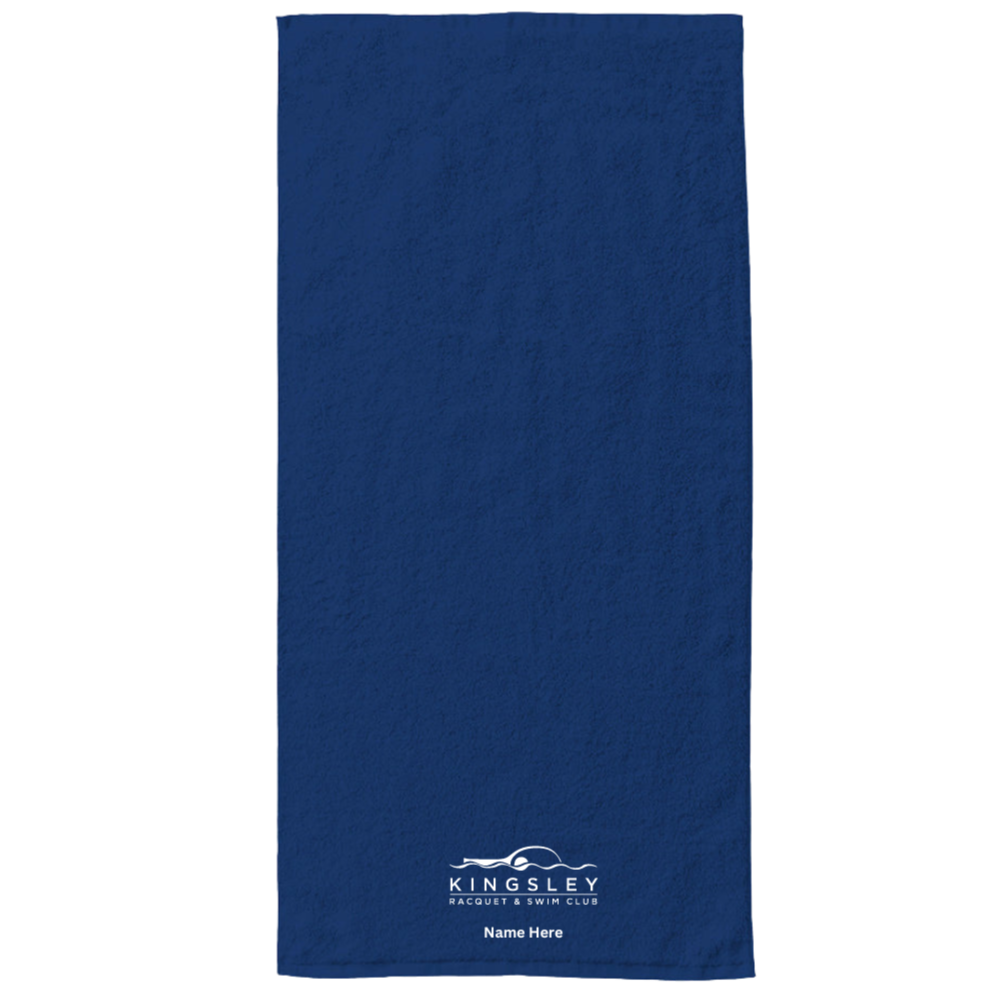 34" x 70" Velour Towel (Embroidered) - Kingsley