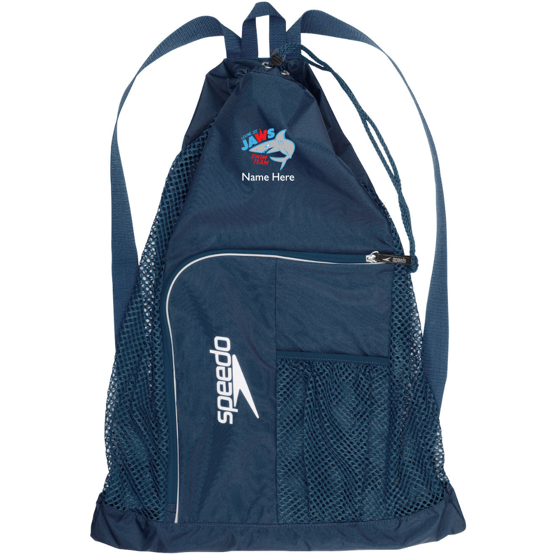 Speedo Deluxe Ventilator Backpack (Heat Press) - Levine JCC - Jaws