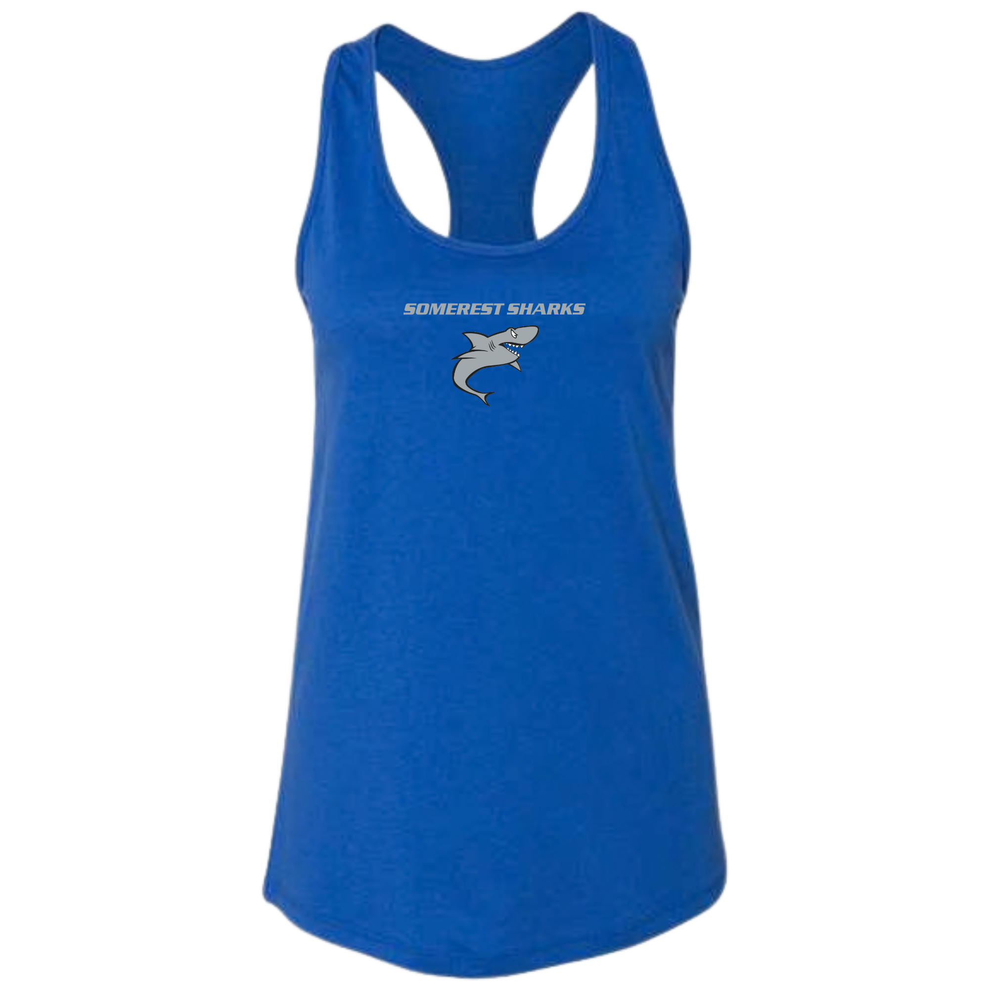 Ladies' Racerback Tank (Customized) - Somerset Sharks