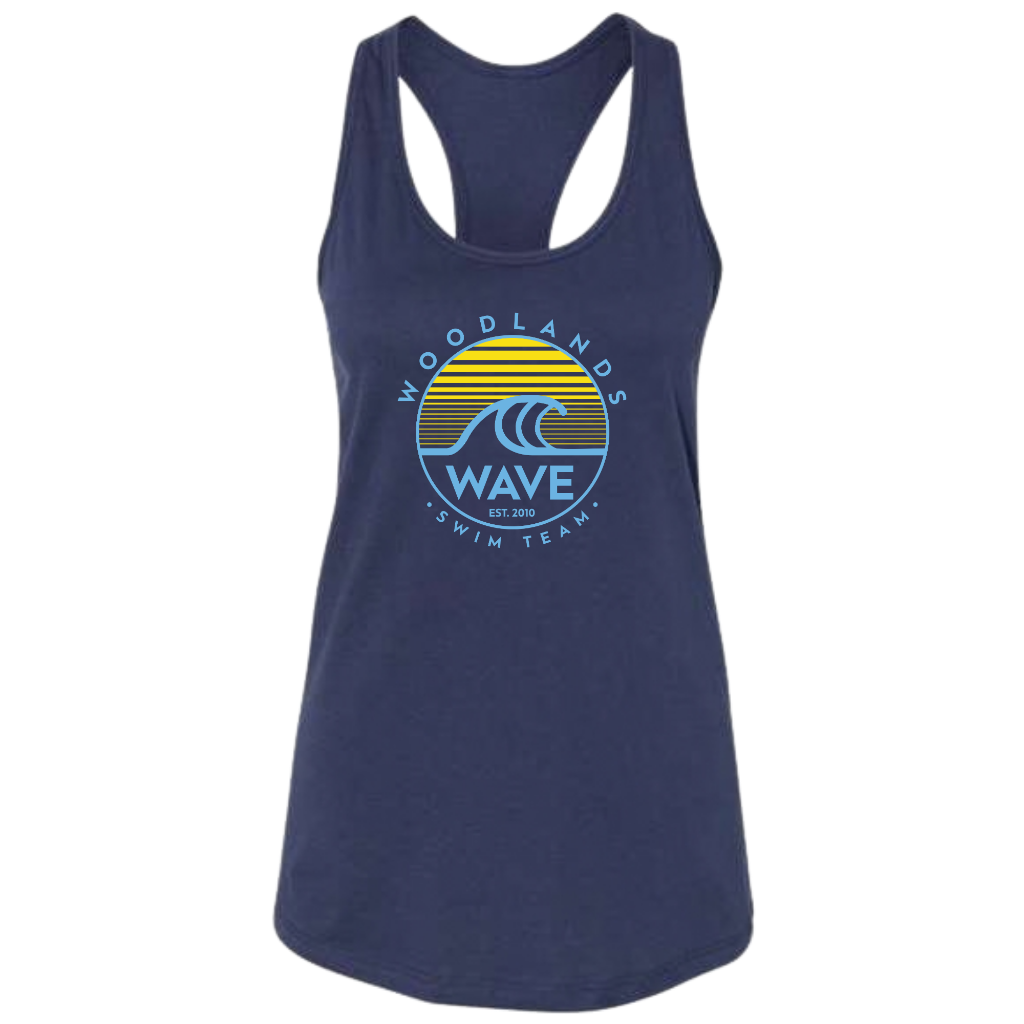 Ladies' Racerback Tank (Customized) - Woodlands Wave