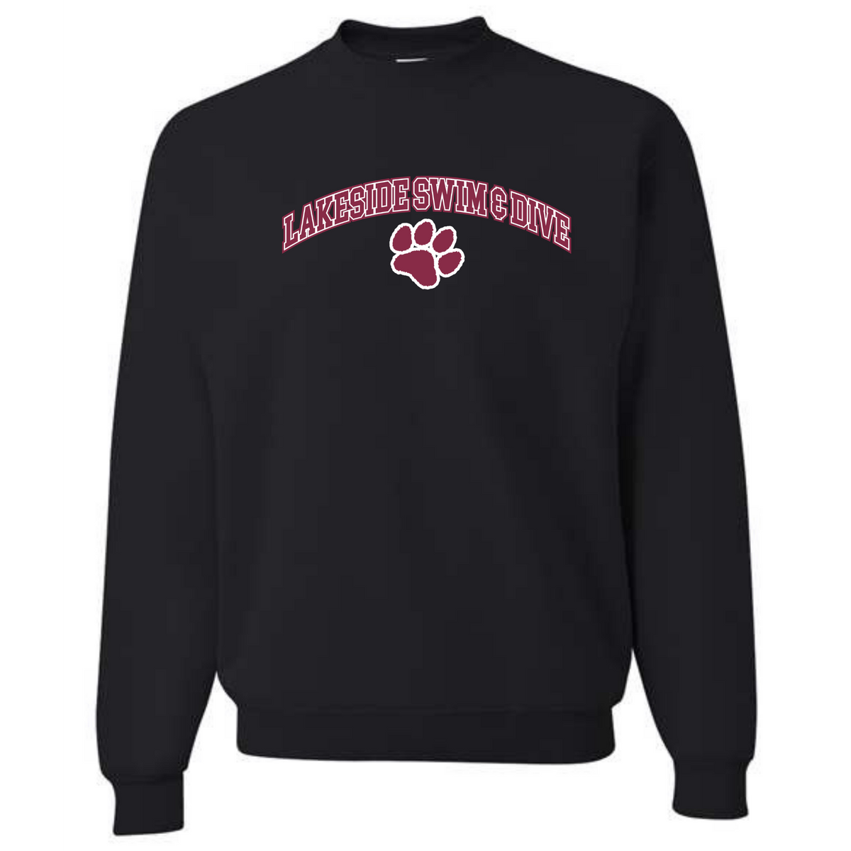 Medium Weight Unisex Crew Neck Sweatshirt (Heat Pressed) - Lakeside HS