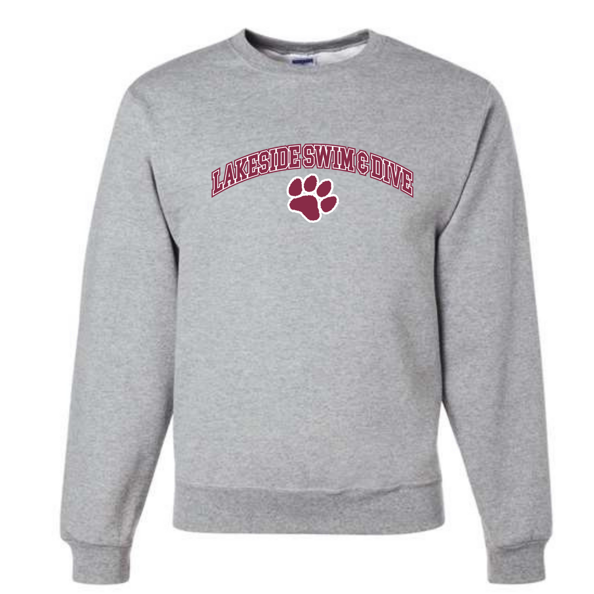 Medium Weight Unisex Crew Neck Sweatshirt (Heat Pressed) - Lakeside HS
