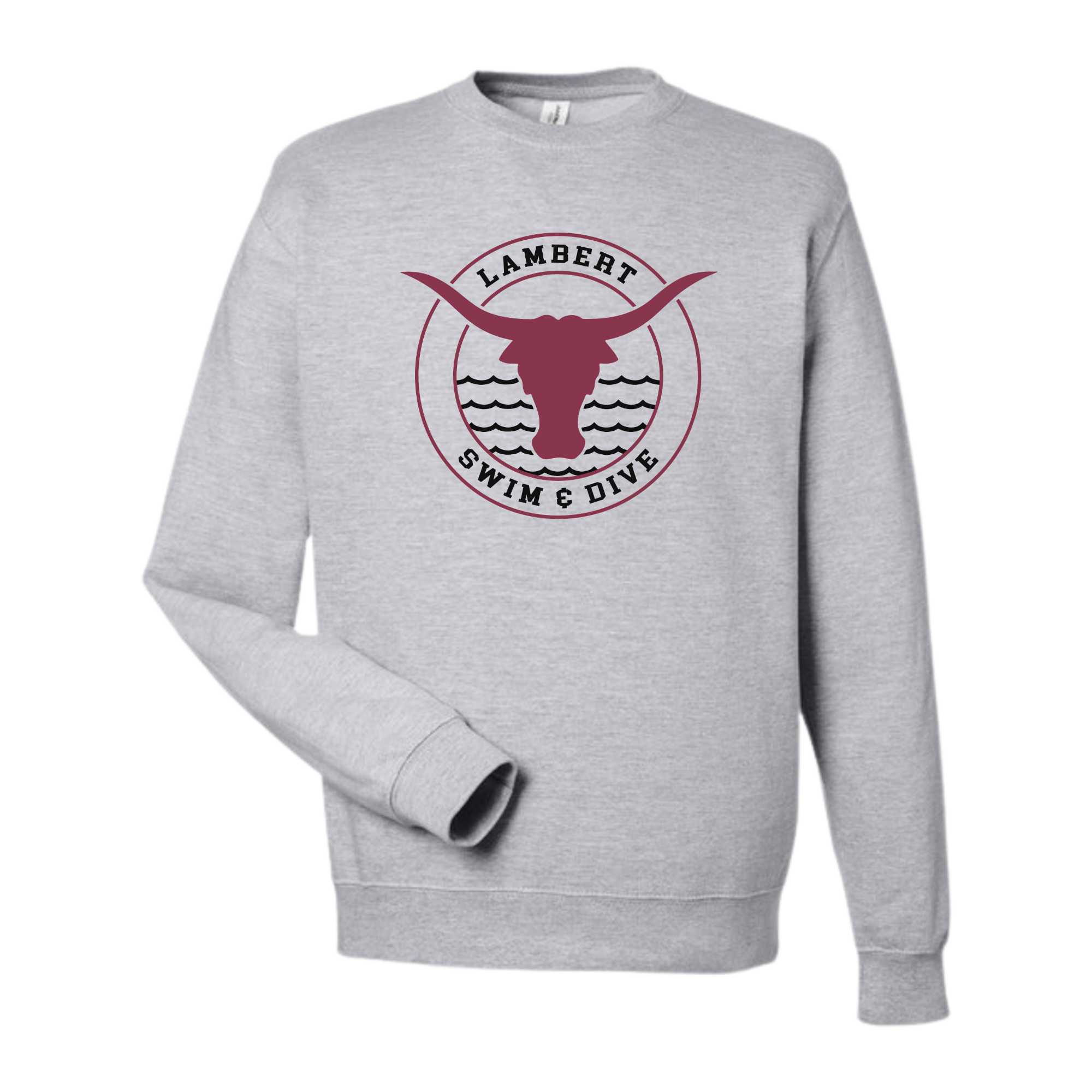 Fleece Crew Neck Sweatshirt Circle Logo (Customized) - Lambert