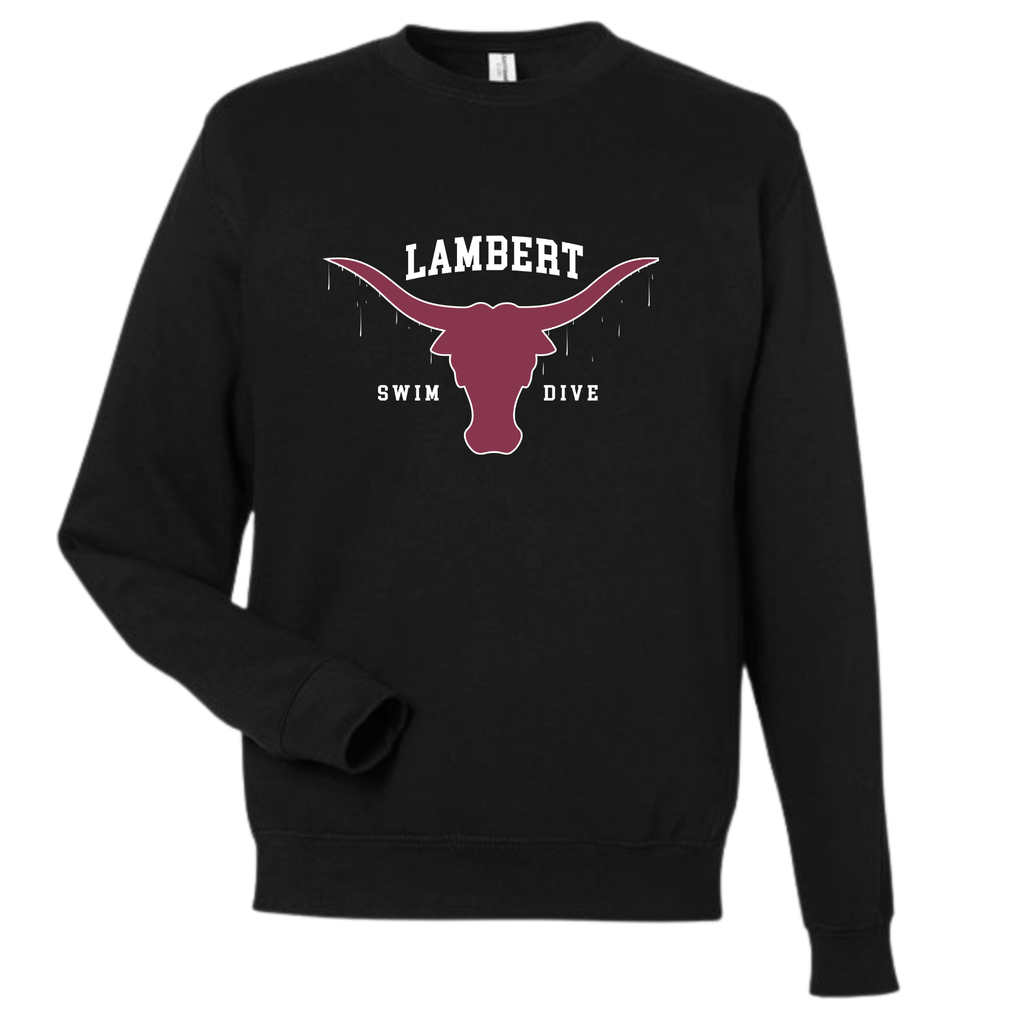 Fleece Crew Neck Sweatshirt Horns Logo (Customized) - Lambert