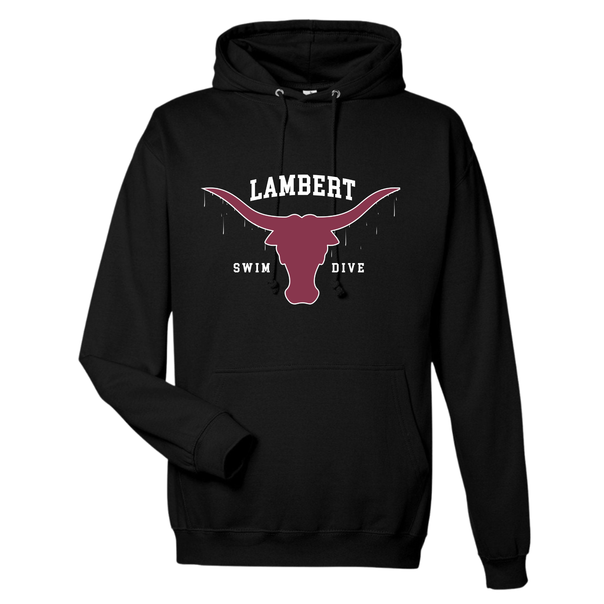 Medium Weight Unisex Hooded Sweatshirt Horns Logo (Customized) - Lambert