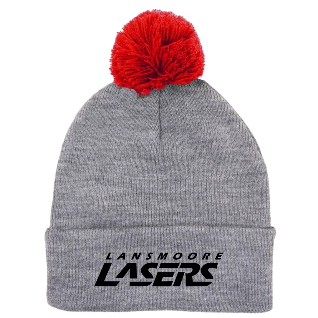 Puff Ball Beanie (Embroidered) - Lansmoore