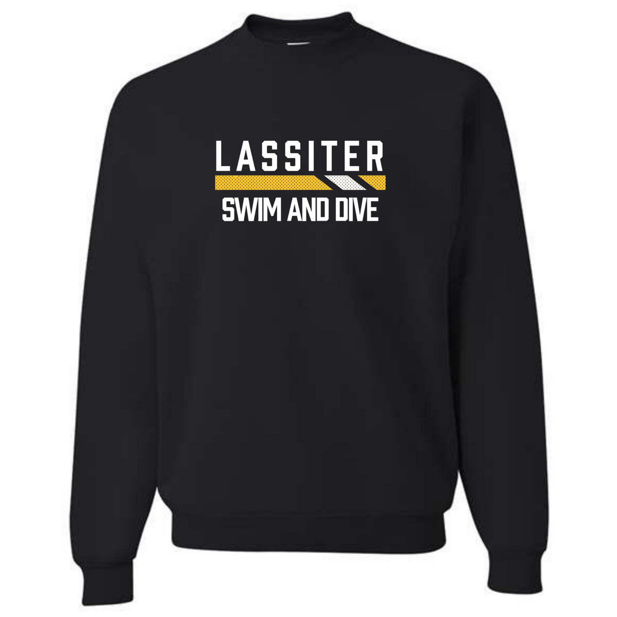 Fleece Crew Neck Sweatshirt Chest Logo (Customized) - Lassiter