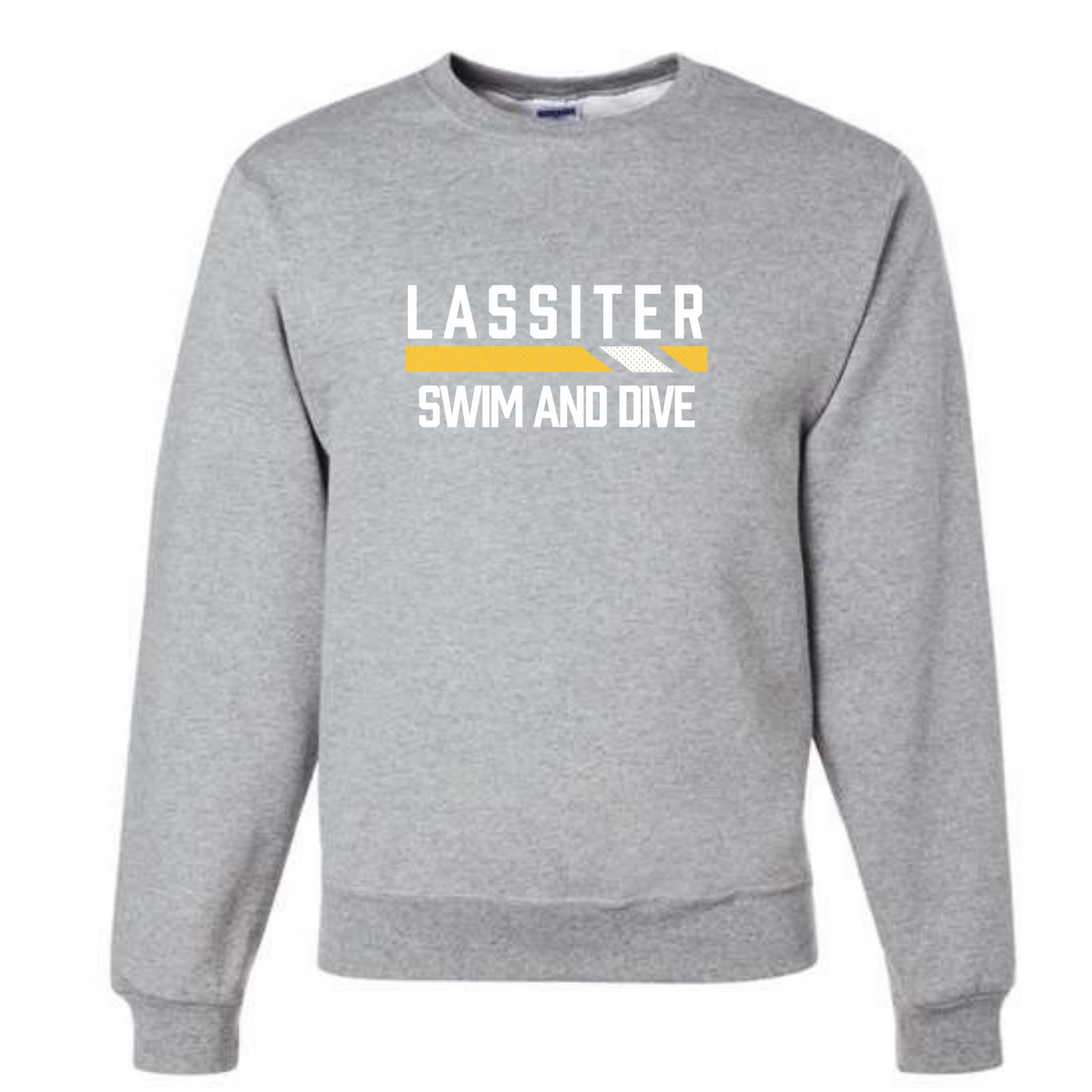 Fleece Crew Neck Sweatshirt Chest Logo (Customized) - Lassiter