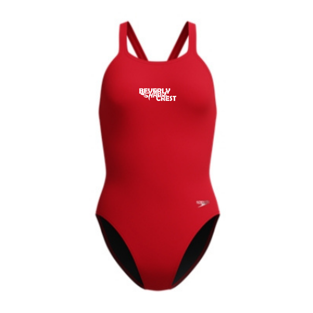 Speedo Endurasoft Solid Leaderback (Heat Press) - Beverly Crest