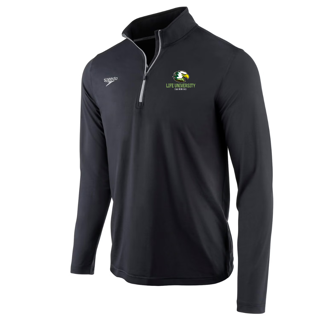 Speedo Jersey 1/4 Zip Long Sleeve T-Shirt (Customized) - Life University