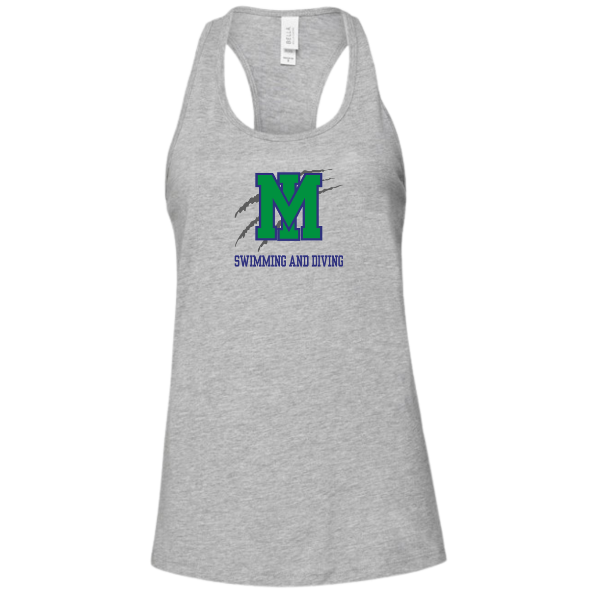 Ladies' Racerback Tank (Customized) - Mountain Island Charter High School