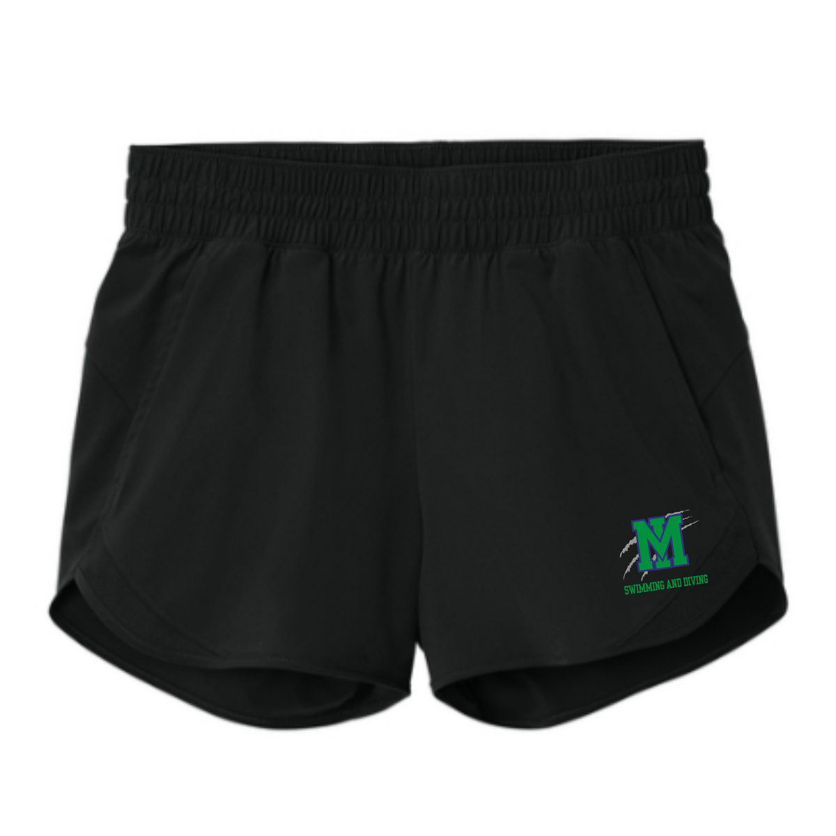 Female Athletic Shorts (Customized) - Mountain Island Charter High School