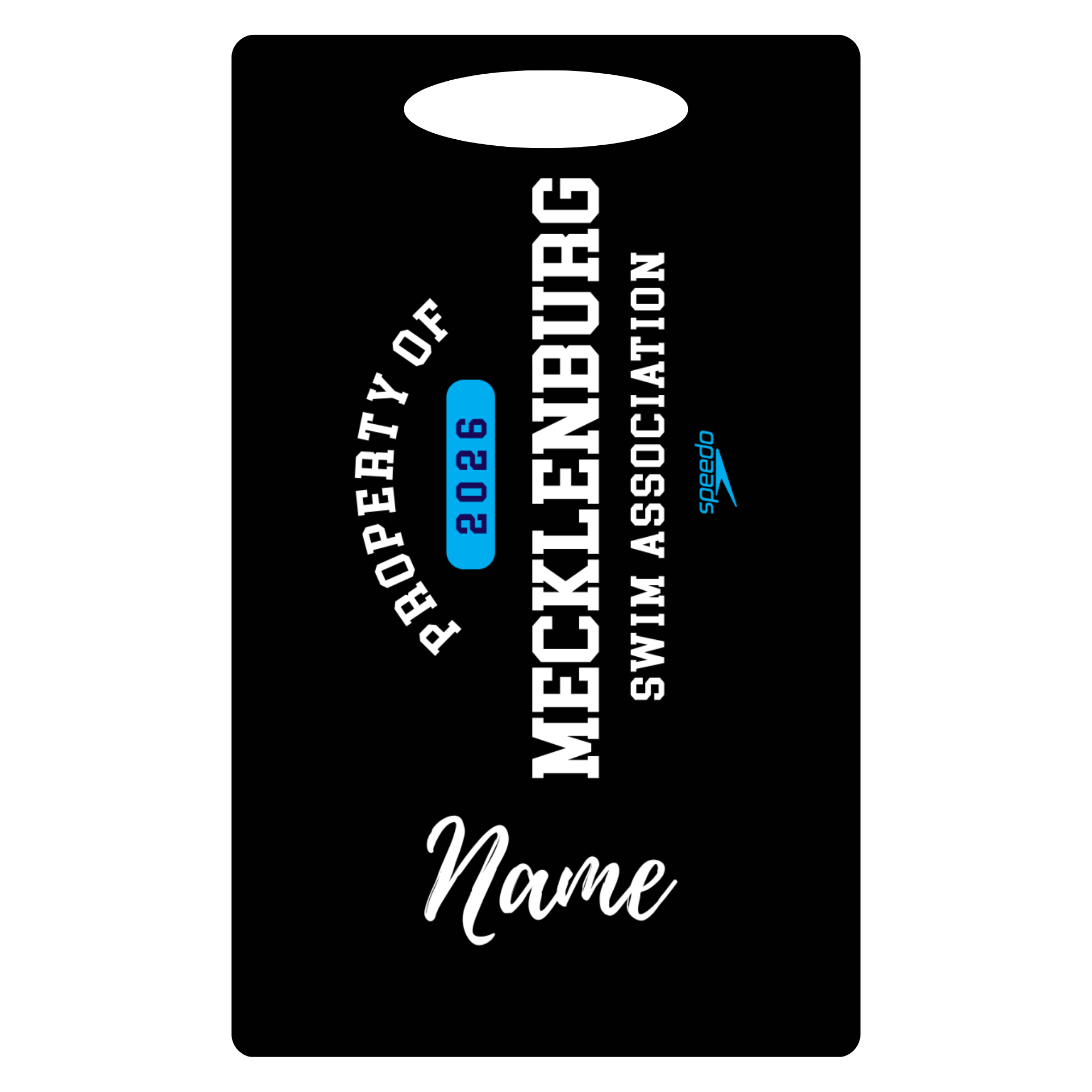 Aluminum Bag Tag - Property of Mecklenburg Logo (Customized) - MSA