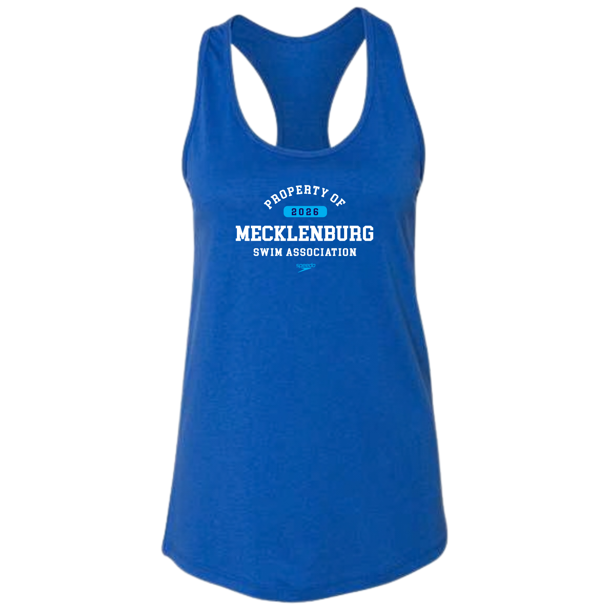 Ladies' Racerback Tank - Property of Mecklenburg Logo (Customized) - MSA