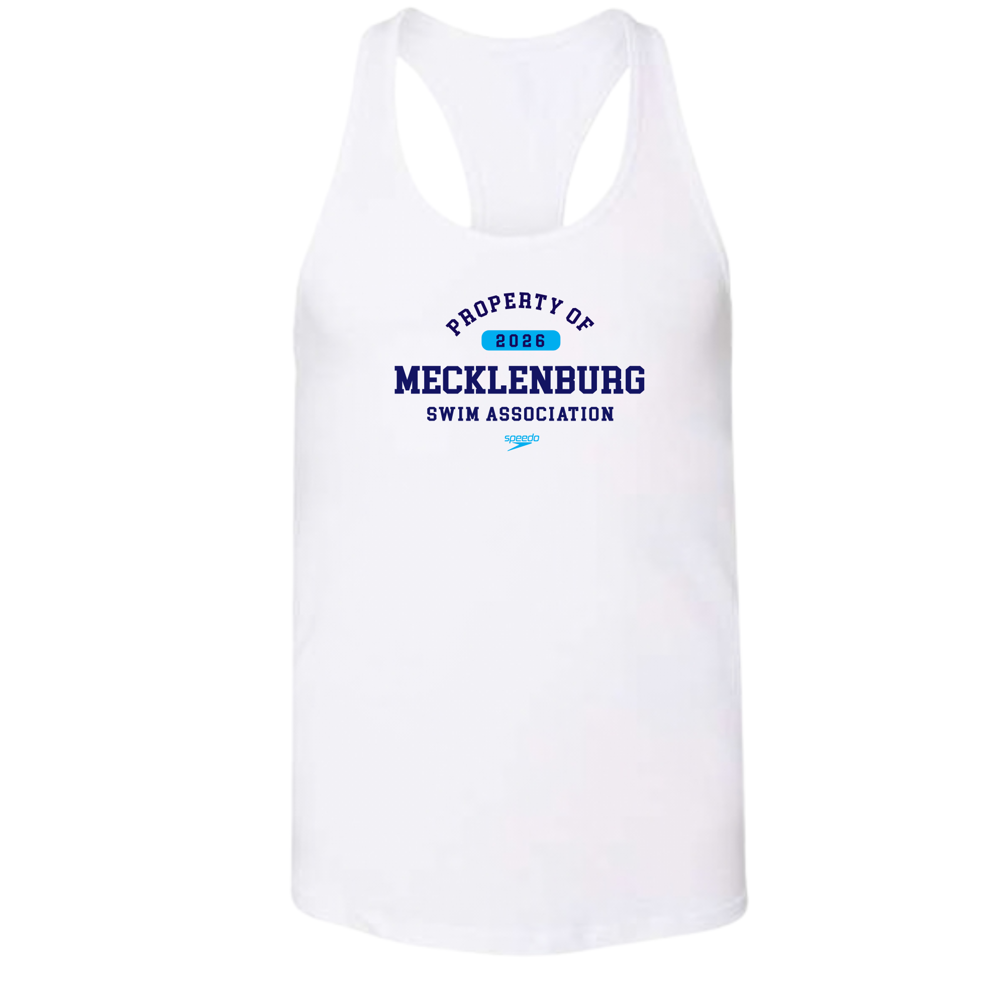 Ladies' Racerback Tank - Property of Mecklenburg Logo (Customized) - MSA