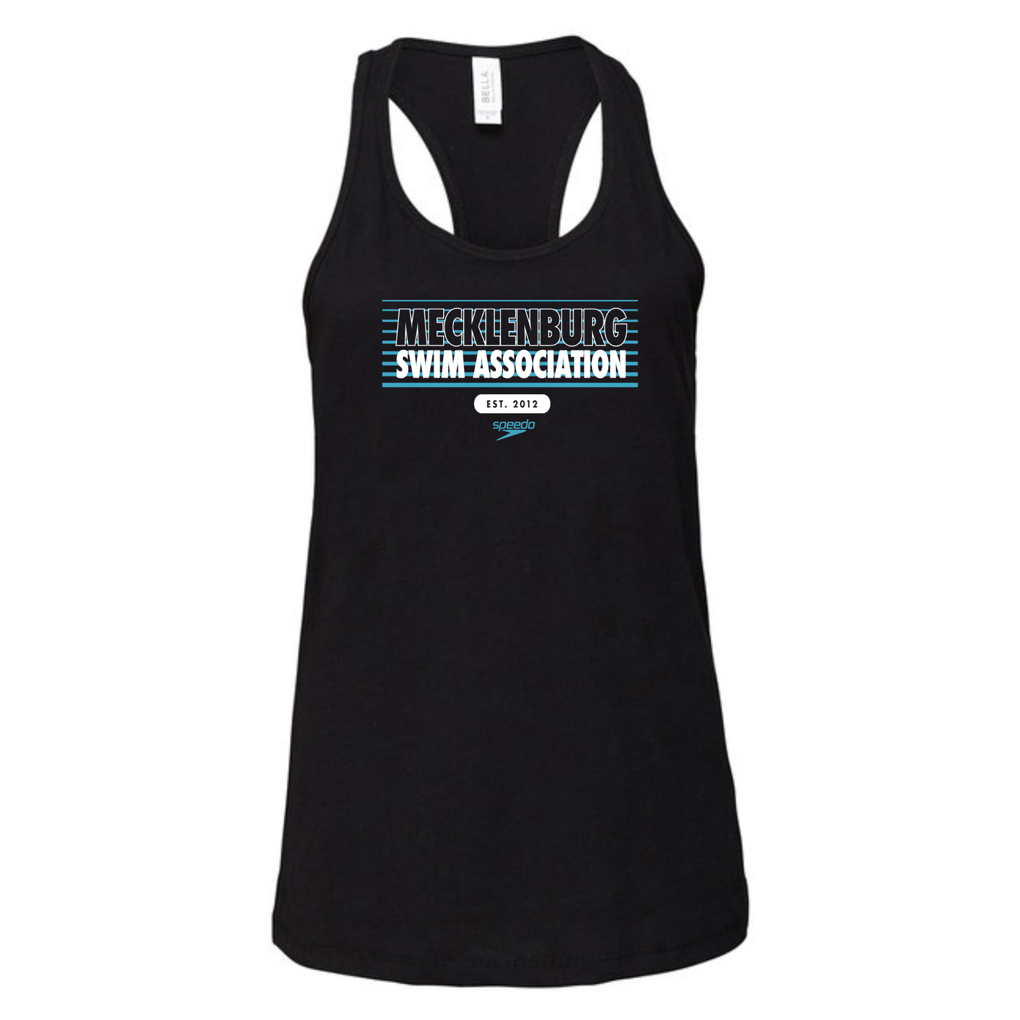 Ladies' Racerback Flowy Tank Stripe Logo (Customized) - MSA