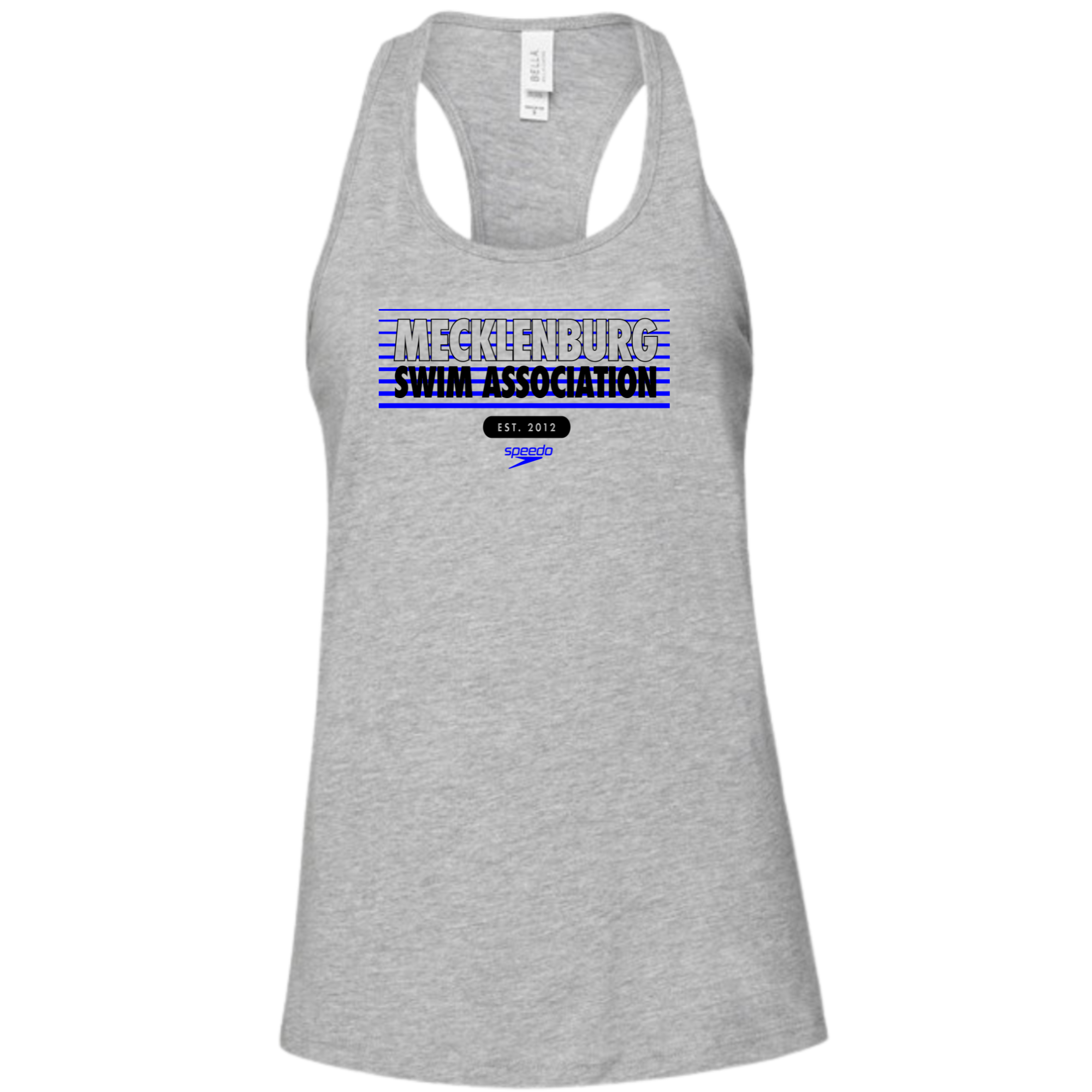 Ladies' Racerback Flowy Tank Stripe Logo (Customized) - MSA