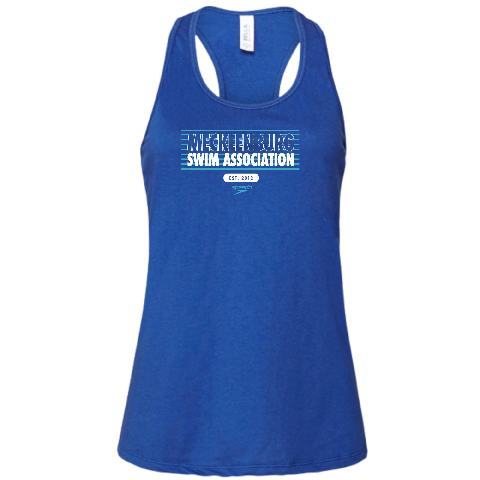 Ladies' Racerback Flowy Tank Stripe Logo (Customized) - MSA
