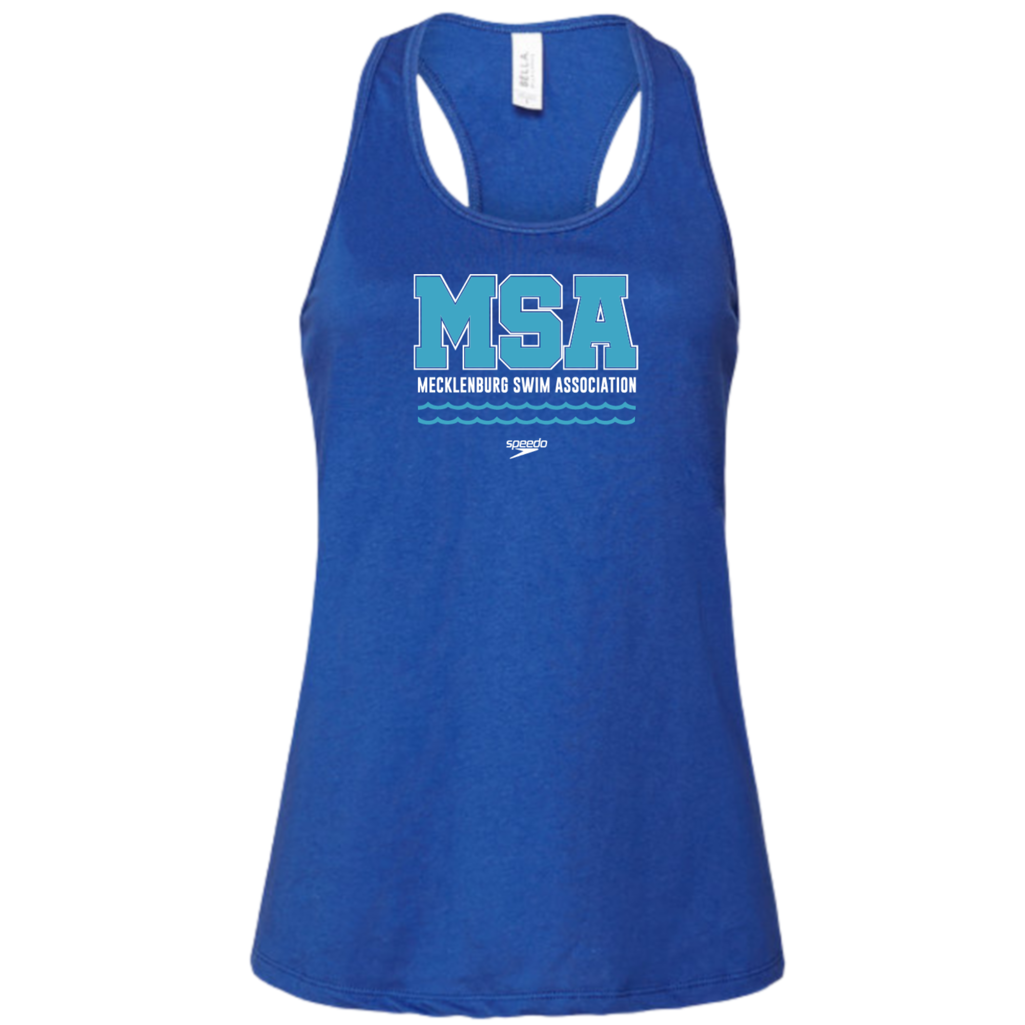 Ladies' Racerback Flowy Tank Wave Logo (Customized) - MSA