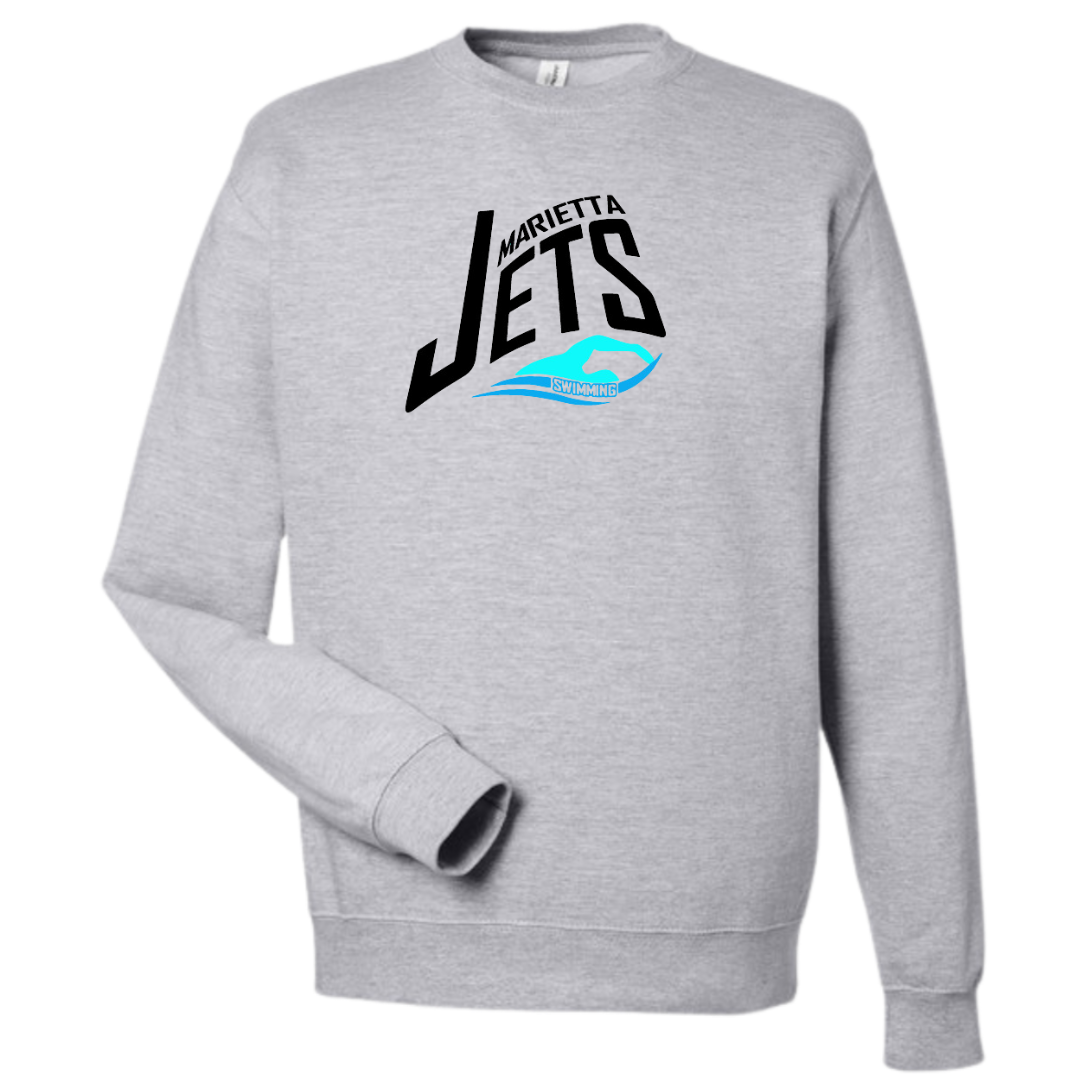Medium Weight Unisex Crew Neck Sweatshirt (Customized) - Marietta Jets