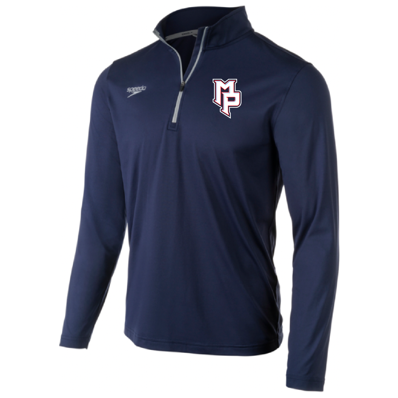 Speedo Jersey 1/4 Zip Long Sleeve T-Shirt (Heat Pressed) - Mt. Pisgah