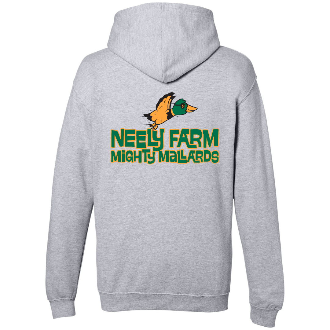 Medium Weight Unisex Hooded Sweatshirt Mighty Mallards Logo (Customized) - Neely Farm