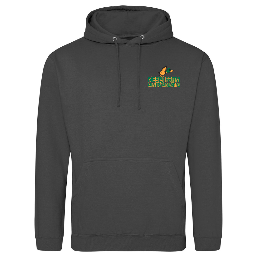 Medium Weight Unisex Hooded Sweatshirt Mighty Mallards Logo (Customized) - Neely Farm